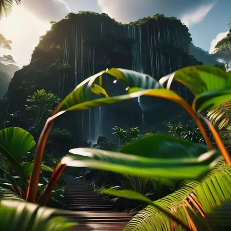 cinematic jungle scenery