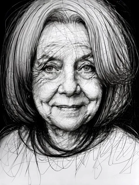 (oldwoman:0.5), (scribble:1.2),
<lora:scribble4:0.9>