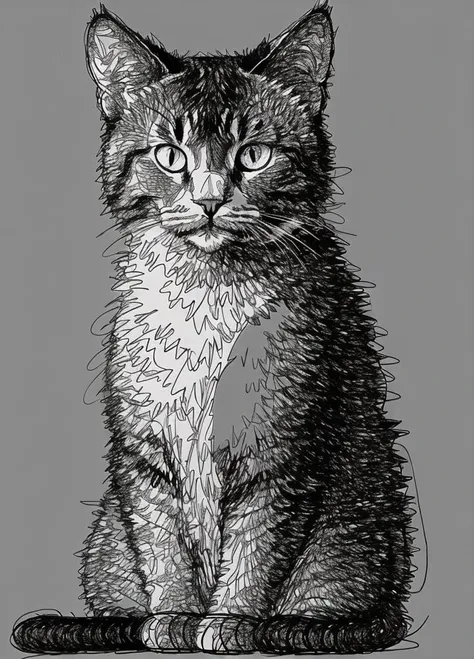 <lora:scribble4:0.75> (cat:0.2), (scribble:1.4),