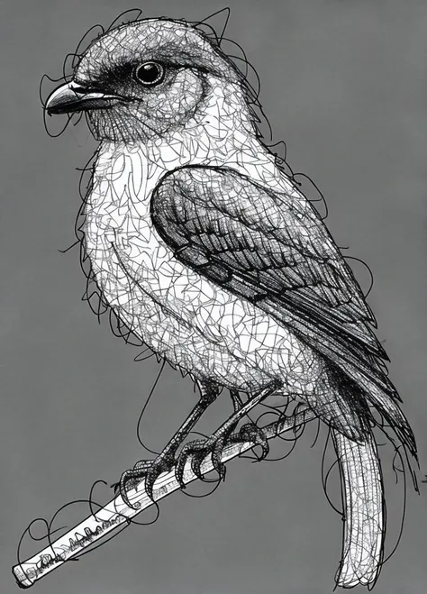 <lora:scribble4:0.75>  (bird:0.2), (scribble:1.4),