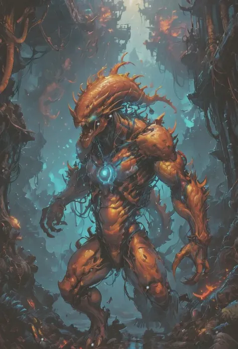 a cybermutant fleshmutant, a fusion of pulsating flesh and biomechanical limbs; a mixture of organic and mechanical; quivering tumors and fleshy growths; mutagenic; cybernetic hoses and wires; styled after anime; 2D; reminiscent of a fighting game masterpiece; ultra-realistic; 32k; RAW photo; high-resolution skin detail; 8k UHD; DSLR; high-quality; film grain;
Short and messy hair; dynamic, vibrant, and action-packed; detailed character design, reminiscent of fighting video games; black, bloody veins growing and intertwining out of the darkness; thick neon rainbow blood oozing; veins growing, pumping blood, and forming vascular networks; red veins everywhere; inspired by Zdzislaw Beksinski; (vibrant colors:1.1); (Infrared:1.2); Rust, Hypercube; ultra-detailed and intricate; oil on canvas, (dry brush, ultra sharp); (surrealism:1.1); (disturbing:1.1); Beksinski style painting; sparks, lens flare, rim lighting, backlighting; RTX, Post Processing; satanic cross; male body, muscular; Venom costume; (Japanese portal); Death Shadow, Nightmare Ethereal Beast; floating into the abyssal heights, nebula; cinematic, dreaming; Film light, bathing in light, sharp focus; hyper-detailed, hyper-realistic; spiritual, surreal, atmospheric; maroon, cream, bronze; high-resolution, vibrant, high contrast; dark angle; 8k, HDR, 500px; dystopian
