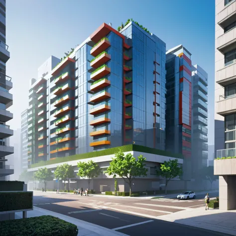 morning, architecture, "at the living City"