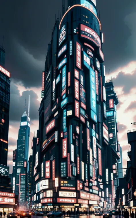 Ominous,indescribable scifi megacity at the end of the universe
