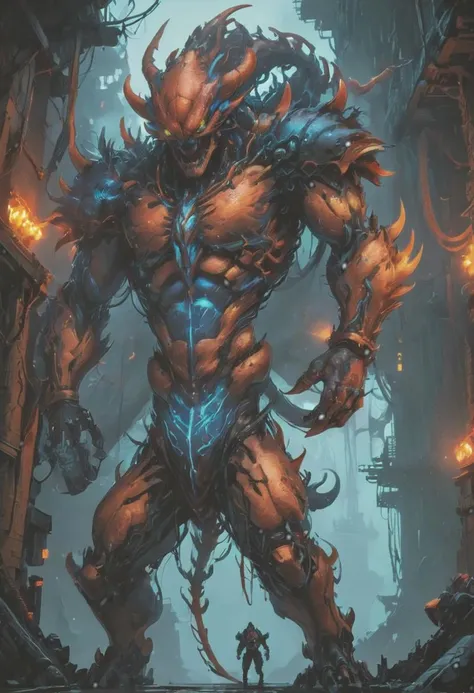 a cybermutant fleshmutant, a fusion of pulsating flesh and biomechanical limbs; a mixture of organic and mechanical; quivering tumors and fleshy growths; mutagenic; cybernetic hoses and wires; styled after anime; 2D; reminiscent of a fighting game masterpiece; ultra-realistic; 32k; RAW photo; high-resolution skin detail; 8k UHD; DSLR; high-quality; film grain;
Short and messy hair; dynamic, vibrant, and action-packed; detailed character design, reminiscent of fighting video games; black, bloody veins growing and intertwining out of the darkness; thick neon rainbow blood oozing; veins growing, pumping blood, and forming vascular networks; red veins everywhere; inspired by Zdzislaw Beksinski; (vibrant colors:1.1); (Infrared:1.2); Rust, Hypercube; ultra-detailed and intricate; oil on canvas, (dry brush, ultra sharp); (surrealism:1.1); (disturbing:1.1); Beksinski style painting; sparks, lens flare, rim lighting, backlighting; RTX, Post Processing; satanic cross; male body, muscular; Venom costume; (Japanese portal); Death Shadow, Nightmare Ethereal Beast; floating into the abyssal heights, nebula; cinematic, dreaming; Film light, bathing in light, sharp focus; hyper-detailed, hyper-realistic; spiritual, surreal, atmospheric; maroon, cream, bronze; high-resolution, vibrant, high contrast; dark angle; 8k, HDR, 500px; dystopian
