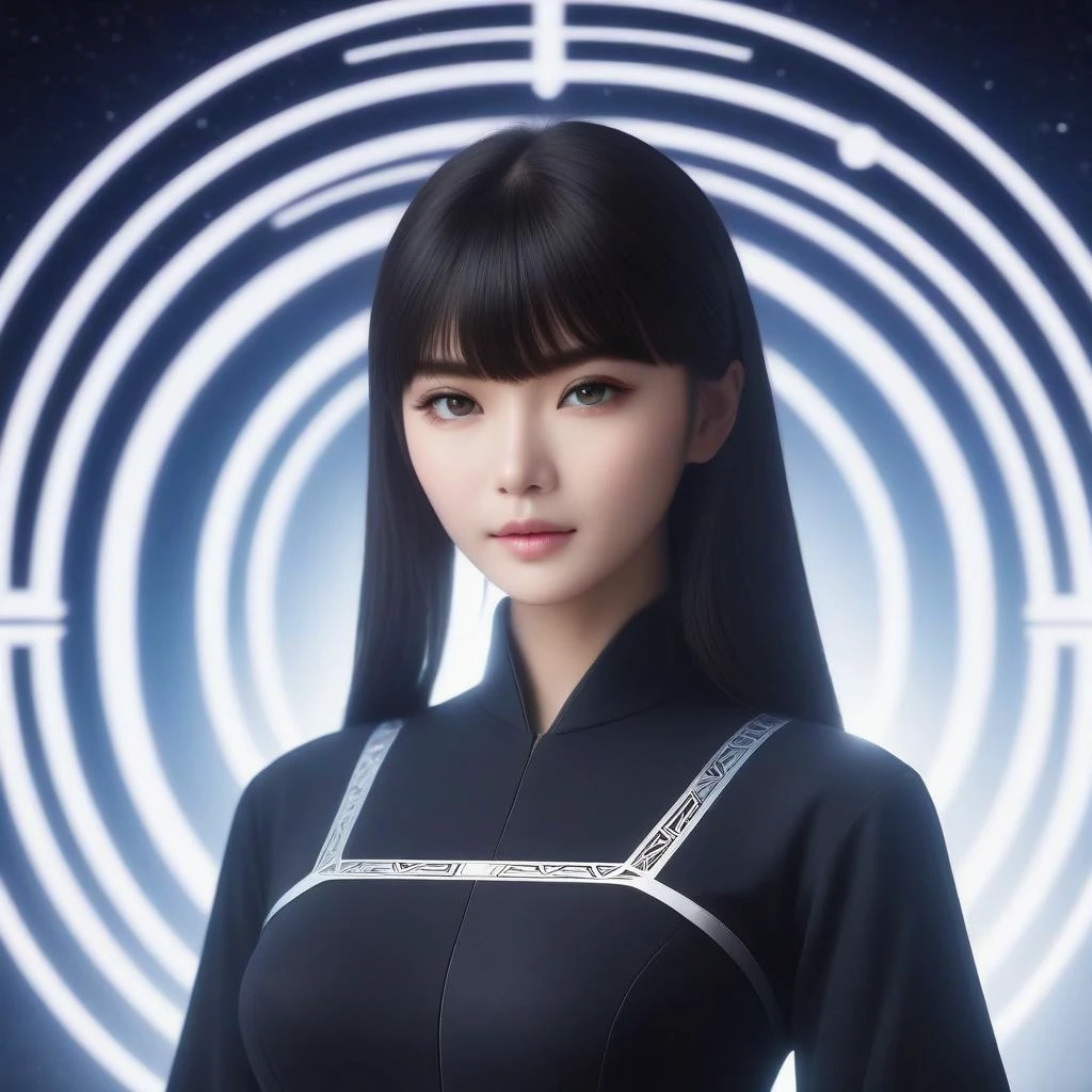 cline, mysterious bezier curve, runes, bangs, light eyebrows,
interstellar civilisation, mysticism,
1girl,solo,best quality, high quality, highres, masterpiece, sharpening, nice face,
<lora:SDXL Barbe Style on everything CF BarbieCore:1>BarbieCore, black,