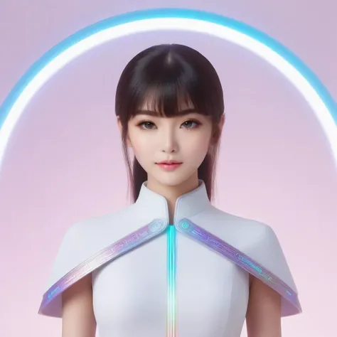cline, mysterious bezier curve, runes, bangs, light eyebrows,
interstellar civilisation, mysticism,
1girl,solo,best quality, high quality, highres, masterpiece, sharpening, nice face,
<lora:SDXL Barbe Style on everything CF BarbieCore:1>BarbieCore, rainbow color , colorful,