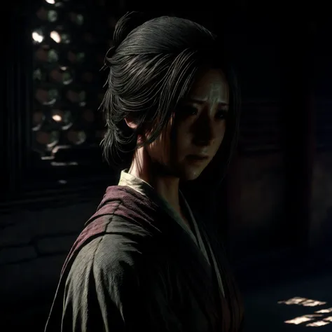 1girl, <lora:emma-v1.5-anyfinal:1.1>, emma \(sekiro\), black hair, sekiro: shadows die twice, high quality, highres, masterpiece, best quality, 8k, intricate, detailed, <lora:add_detail:0.6>, very detailed, <lora:more_details:0.6>, <lora:JuggerCineXL2:0.6>, <lora:NsfwPovAllInOneLoraSdxl:0.5>, <lora:Smooth Anime 2 Style SDXL_LoRA_Pony Diffusion V6 XL:0.6>