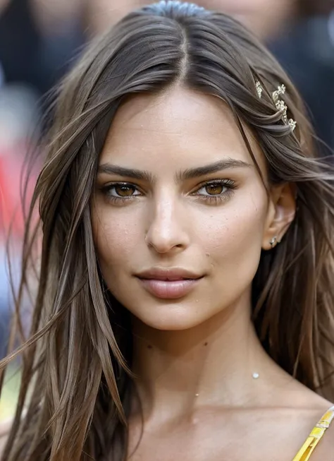 High detail RAW color Photo of gorgeous sks woman,  smile, fit, toned, sexy look,  high detail hair, (skin pores, skin imperfections), sharp body, highly detailed body, highly detailed face, sharp focus, 8k high definition, insanely detailed, intricate, masterpiece, highest quality, <lora:locon_emilyratajkowski_v1_from_v1_64_32:1.25>