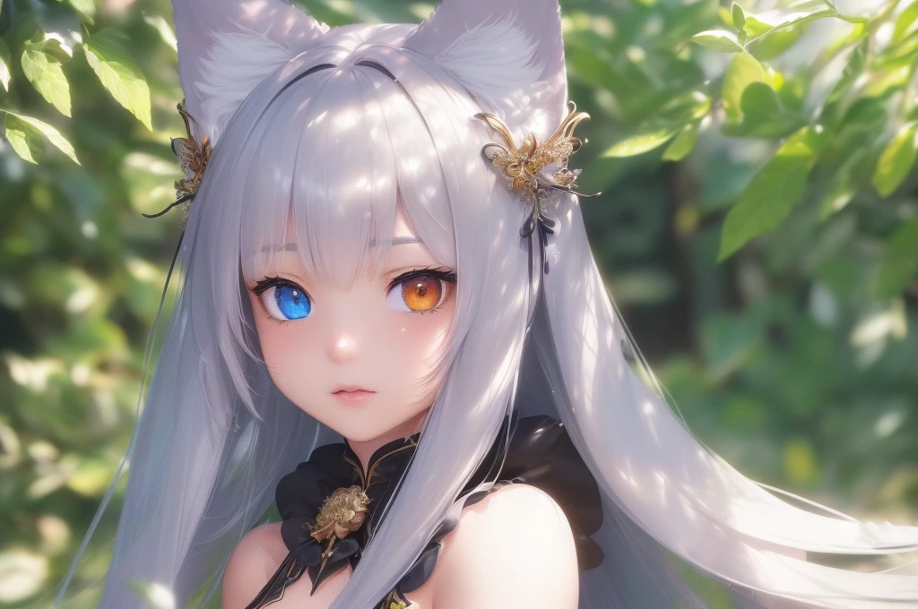 ((((ultra high res, photorealistic ,realistic, best quality, photo-realistic), (8k, raw photo, best quality, masterpiece), (photon mapping, radiosity, physically-based rendering, automatic white balance), technological sense, best quality, masterpiece, illustration, CG ,unity ,wallpaper, official art, Amazing, finely detail, an extremely delicate and beautiful, extremely detailed, highly detailed))), extremely detailed face,
1girl, cat ears, heterochromia,