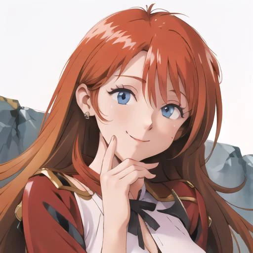 (masterpiece:1.4), high quality, high definition, sharp focus, detailed clothes, detailed body, detailed face, anime, best quality, 4k, 8k, absurd resolution, intricate detail, detailed hands, detailed eyes, animation, illustration, highly detailed, highres, extremely detailed, red hair, long hair, <lora:hyperdenoiser_v090:0.6>, (looking at viewer:1.6), blue eyes,  <lora:perfetfingers:1>, OverallDetail, edgQuality, Earth-QualityPos, BodyPositive, Best_QualityPos, Sitting on a ledge, legs dangling, looking down., Long shot, 1girl, breasts, ah1, <lora:hyperrefiner_v090:0.6>,  <lora:Grandis_Granva:1>, makeup, <lora:Sadamoto_Yoshiyuki_style_v01:0.8>,  <lora:smug-07:1> smug, smirk, grin,