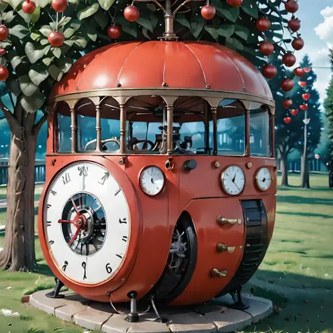 best quality, highres, masterpiece, surpriseapple clock, bbone, outdoors,
<lora:0 Pony sapple-000008:0.8>