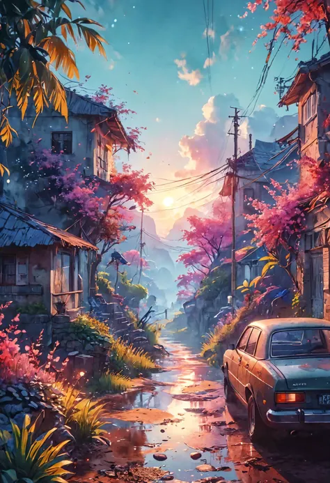 Fever Dream Dreamyvibes Artstyle atmospheric, watercolor, cinematic lighting, hyperdetailed, 8k, 35mm lens, beautiful, digital art, hyperrealism, trending on artstation, CGSociety, matte painting <lora:Dreamyvibes artstyle SDXL - Trigger with dreamyvibes artstyle:1> <lora:add-detail-xl:0.5> <lora:MJ52:0.5>