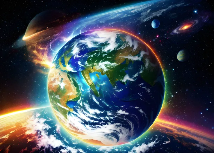 psychedelic (LSD), photo of Planet earth from outer space
