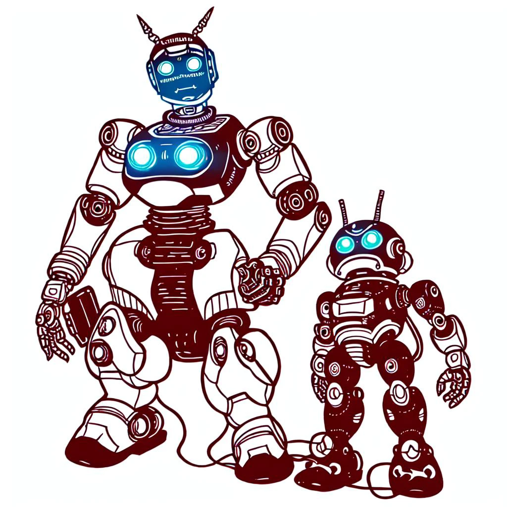 <lora:paper :0.75> HEZI, robot