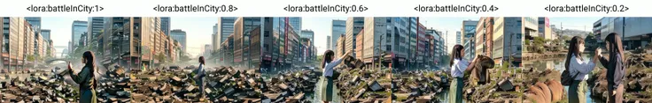 <lora:add_brightness:0.5><lora:add_detail:0.5> <lora:capi:1> woman and capybara,
<lora:capi:1> capybara,gigantamax,
<lora:battleInCity:1> woman,MONSTER, ZOO attendant,
BUILDING, CITY,BATTLE, DESTRUCTION, DEBRIS,
from side,
