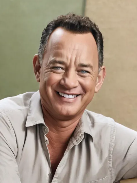 tomhanksxl smiling