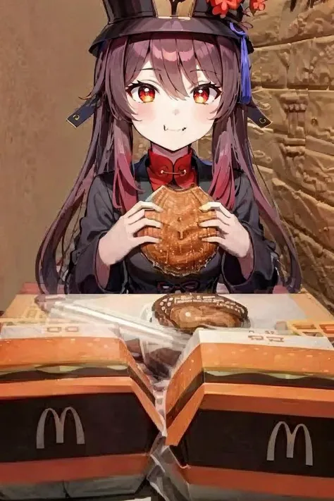 <lora:McDate_with_2D_Waifu:0.8>, McDate_with_2D_Waifu, smile, looking at viewer, ((masterpiece,best quality)), smug, <lora:hutao1-000009:1>, hutaodef,