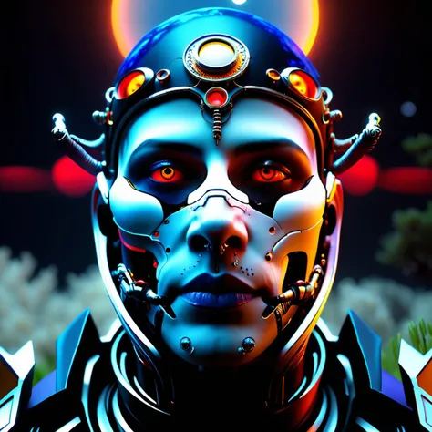 ((best quality)), ((masterpiece)), ((realistic,digital art)), (hyper detailed),  Underworld Wetland,Space Exploration,Lunar Eclipse,scifi, realistic, nose, cyborg,  octane rendering, raytracing, volumetric lighting, Backlit,Rim Lighting, 8K, HDR, <lora:Digital_Madness:0.8>