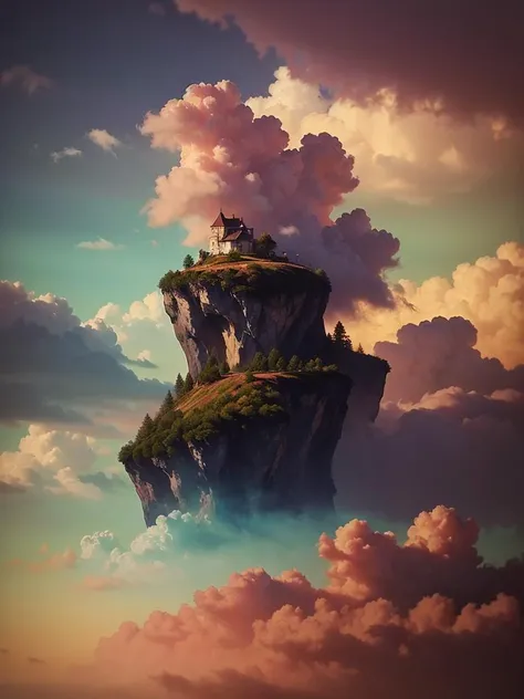 vibrant colors, soft focus, light leaks, dreamy atmosphere,
magic, ethereal, fluffy clouds,
fractal structures, imaginary subspaces, differential light scattering, negative light,
18th century french oil painting style,
((dromen in kleur))