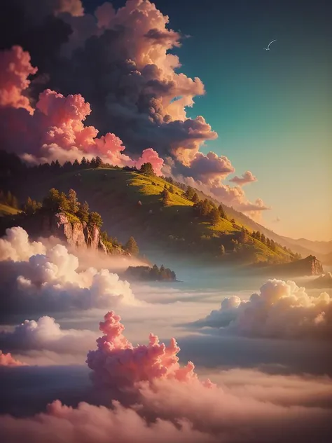 vibrant colors, soft focus, light leaks, dreamy atmosphere,
magic, ethereal, fluffy clouds,
fractal structures, imaginary subspaces, differential light scattering, negative light,
18th century french oil painting style,
((dromen in kleur))