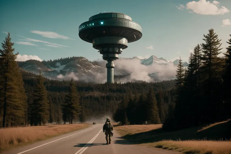 RAW photo, halo infinite, cinematic, by Simon Stalenhag