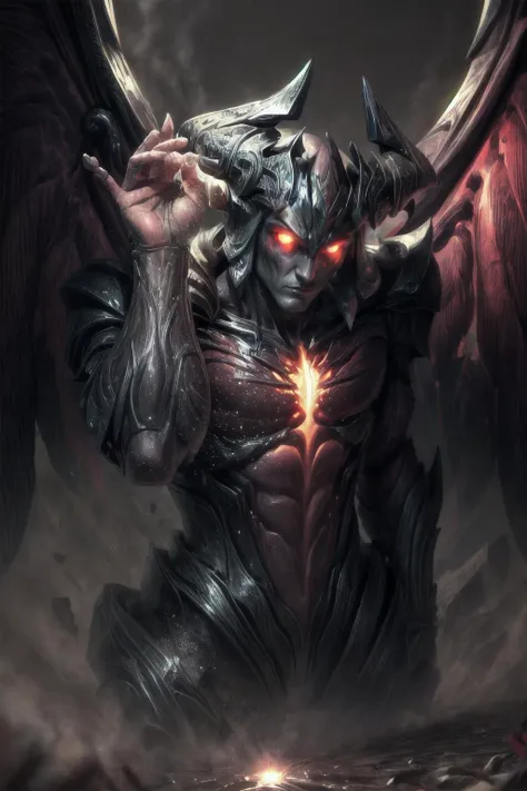 Highly detailed, High Quality, Masterpiece, beautiful, <lora:Aatrox-03:1.0> GodKing, glowing eyes, <lora:more_details:1>, <lora:SaltBaeMeme:1>, SaltBaeMeme,