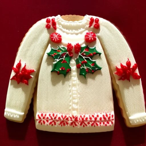 xmascookie of a christmas sweater, intricate, highly detailed