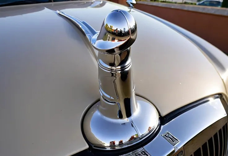 photo of a ( 5chw4nz dildo) as a hood ornament of a luxury on the hood of a Rolls Royce car, Spirit of Ecstasy <lora:L-5chw4nz dildo-merge-v1:1>