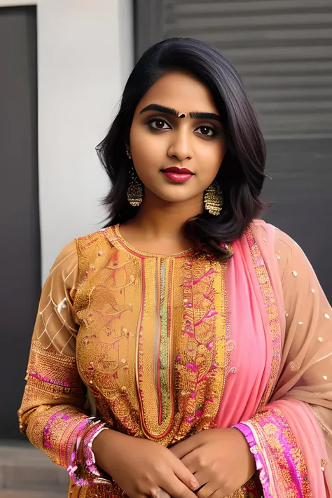 indian girl in salwar, dress, traditional dress, sexy, large breasts, (fair skin), cute,
masterpiece, best quality, highest quality, focused, extremely detailed, ultra realistic, photorealistic, sharp focus, absurdres, photograph, detailed and intricate, instagram, portrait, highly detailed, sharp focus, illustration,
<lora:Salwar:0.8>