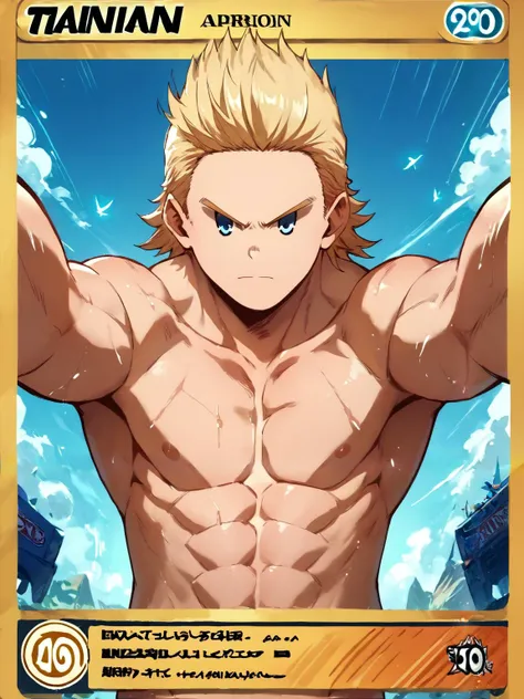 Tiger God、Blonde, naughty, two-block、He is a very handsome and good looking man.。Muscular。I'm wearing earrings and ear cuffs。Strict