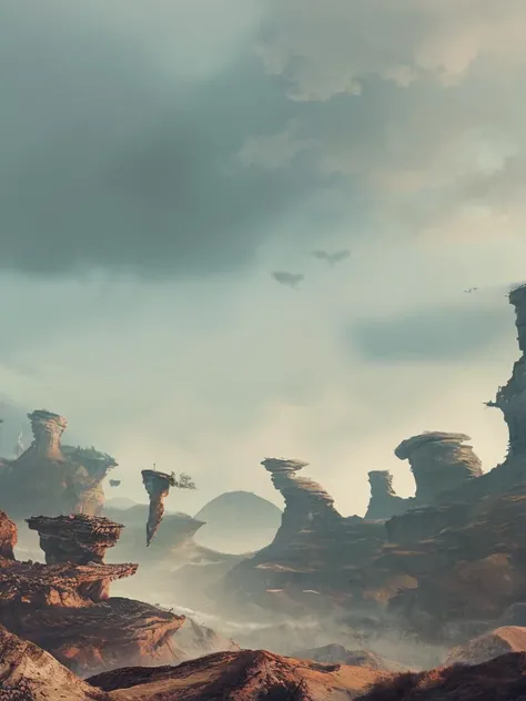 score_9,score_8_up,score_7_up,score_6_up,score_5_up,score_4_up,A desolate void where the boundaries between life and death are blurred, and the sky is a swirling mass of dark clouds and distant stars. Floating islands of crumbling stone drift through the void, each one home to a forgotten memory or a lost soul. The air is cold and thin, and the only sound is the distant wail of spirits lost between realms. The Knight navigates the void, leaping from island to island, pursued by shadows that seem to grow larger and more menacing with each passing moment.
, the scene is captured in dimly lit dark fantasy but vibrant colors, with bold ink lines defining form against the watercolor wash of the aged paper