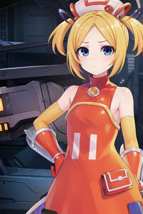 bsha, <lyco:bsha-lyco-nochekaiser:1>,
bsha, short hair, blue eyes, blonde hair, twintails, short twintails,
BREAK gloves, hat, dress, boots, gun, huge weapon, orange footwear, orange dress, bare shoulders, red gloves,
BREAK indoors,
BREAK looking at viewer, (cowboy shot:1.5),
BREAK <lyco:GoodHands-beta2:1>, (masterpiece:1.2), best quality, high resolution, unity 8k wallpaper, (illustration:0.8), (beautiful detailed eyes:1.6), extremely detailed face, perfect lighting, extremely detailed CG, (perfect hands, perfect anatomy),