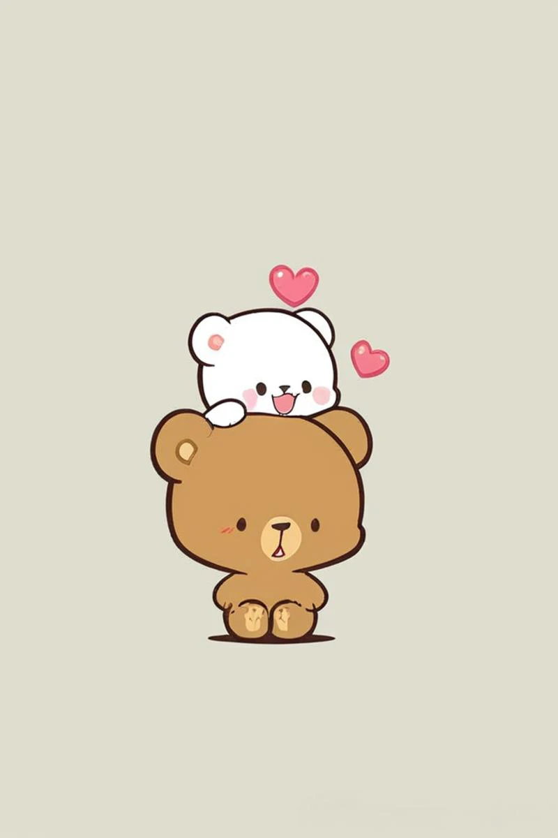 score_9, score_8_up, score_7_up, cute, chibi, mocha (brown bear) and milk (white bear), simple background, hug, heart, happy, joy, 1girl and 1boy,
fixl-art, zPDXL,    <lora:Character_Milk_and_Mocha:1>