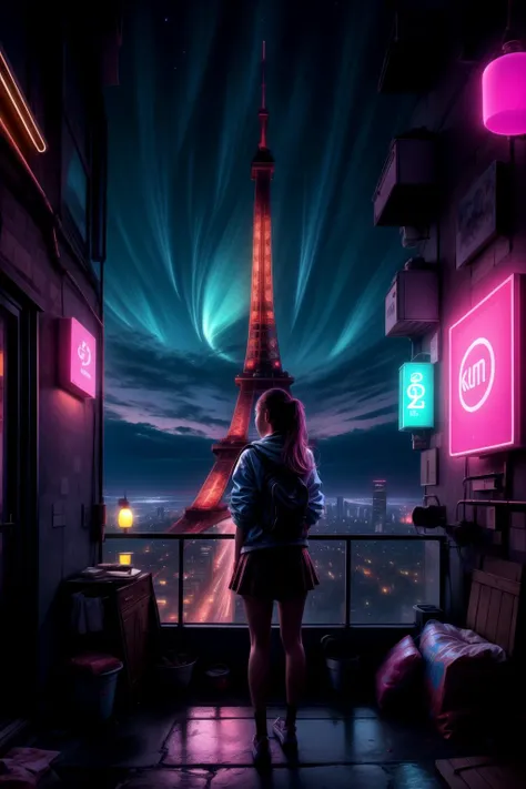 1girl, view from a bedroom window, neon city, <lora:add_detail:0.4>, 8k, hdr, (masterpiece, best quality)