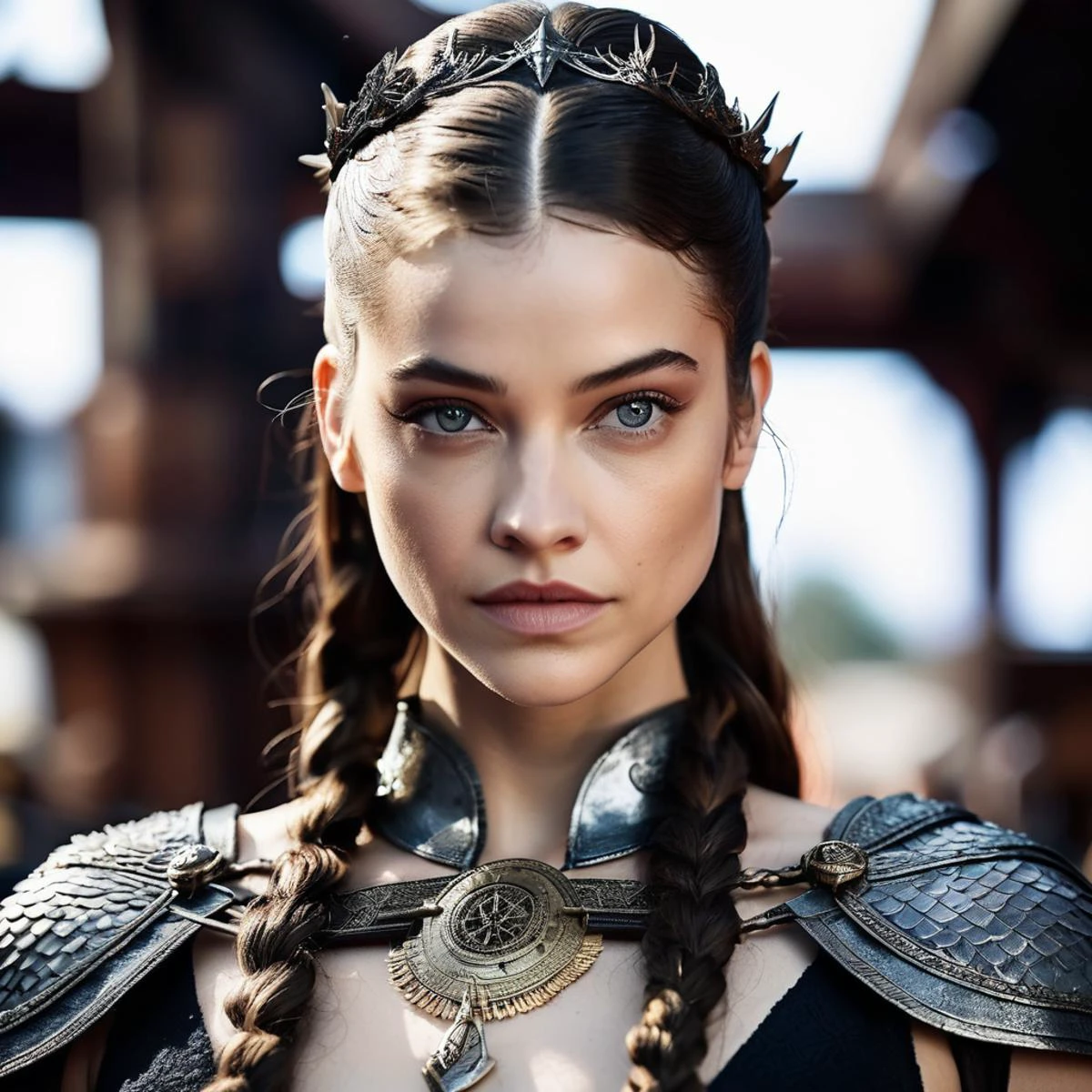 Skin texture, Closeup portrait photo of a stunning young woman dressed as a highborn noble from game of thrones,f /2.8, Canon, 85mm,cinematic, high quality, looking at the camera, brxpalvin, <lora:barpalvin_juggerX_xl_1_wocap_merger_84_91_06_04-brxpalvin:1>