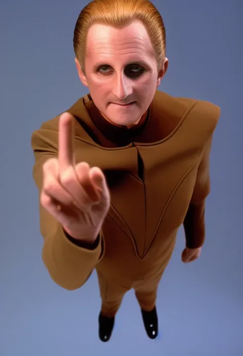 <lora:odo-Lora:0.7> a photo of odo giving the middle finger