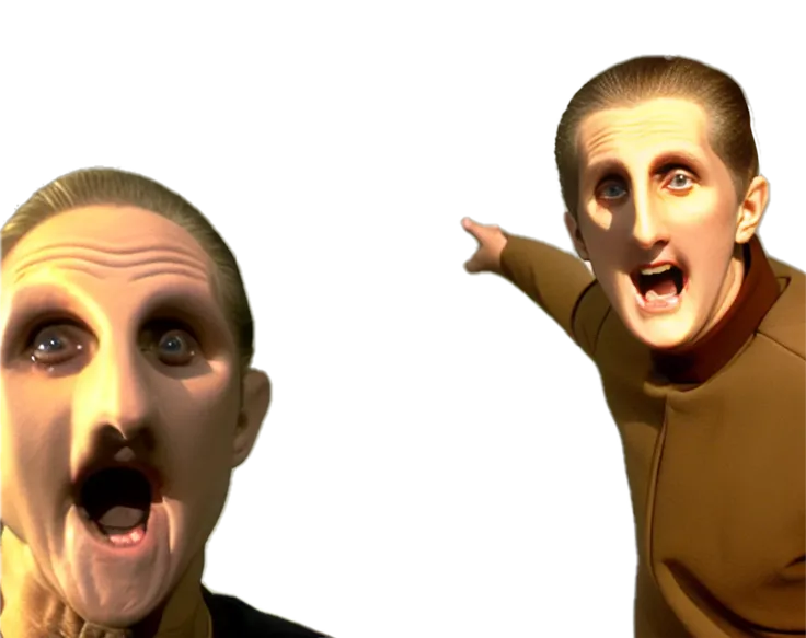 (Edited in photoshop to cut out backgrounds and combine two separate generations)