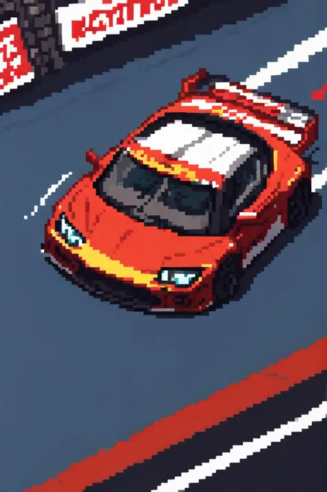 score_9, score_8_up, score_7_up, rally car, circuit, isometric, from above