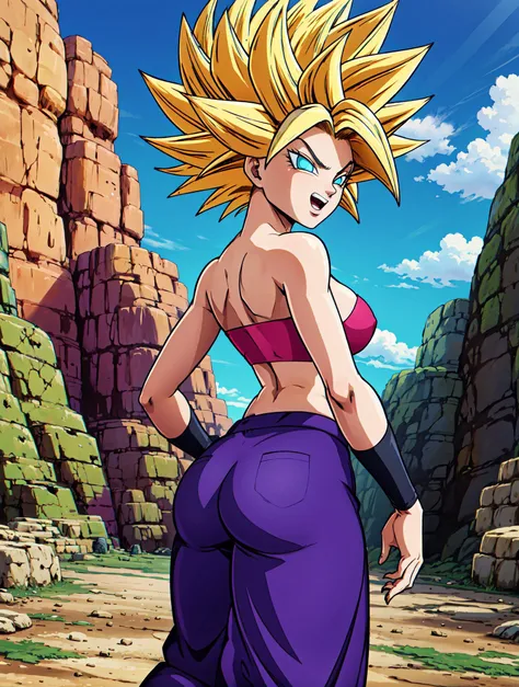 Caulifla, dragon ball, sexy, big breasts, big ass,