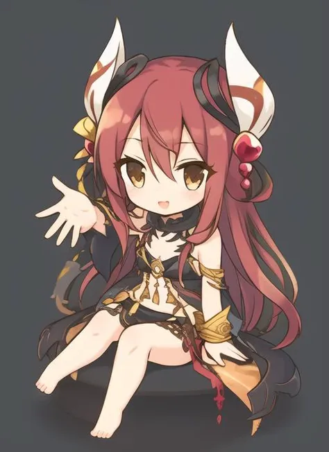<lora:princessConnectReDive_pcrv10:0.8>chibi,full body,white background,

<lora:yuGiOhTraptrixAllomerus_v10:0.7>traptrixallomerus,girl,barefoot,sitting,one hand on ear,reaching out,