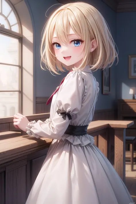 (cleavage:-1.5), insanely detailed, absurdres, ultra-highres, ultra-detailed, best quality,
1girl, solo, nice hands, perfect hands,
BREAK
princess, princess dress with many frills, teara on hair,
happy smile, laugh, open mouth,
standing, dynamic pose,
from side, cowboy shot,
BREAK
slender, kawaii, perfect symmetrical face, ultra cute girl, ultra cute face, ultra detailed eyes, ultra detailed hair, ultra cute, ultra beautiful,
BREAK
(fantasy world, in castle), depth of field,
medium large breasts,
BREAK
blonde hair, medium hair, messy hair, blue eyes, hair between eyes