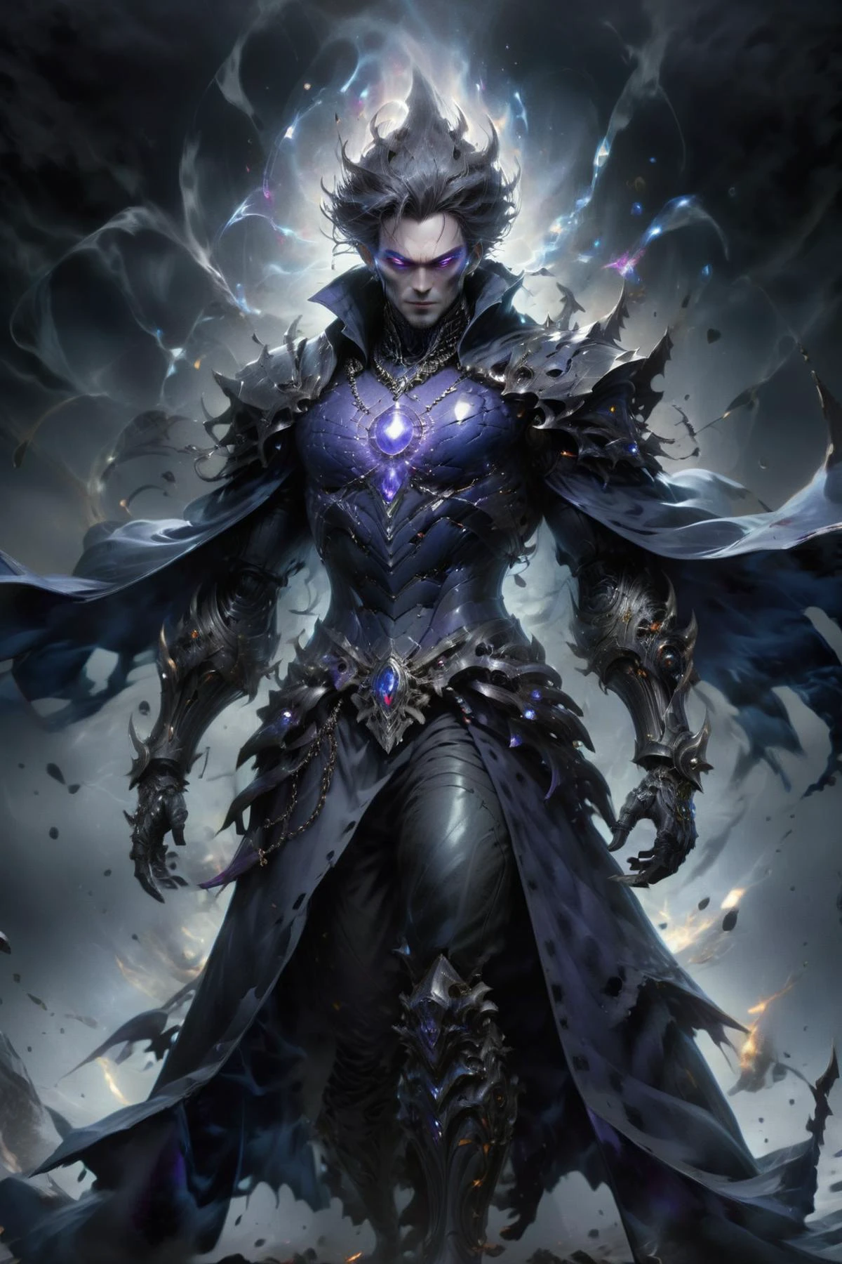 horror-themed breathtaking full body shot of a powerful warlock concentrating all their energy to cast the ultimate spell, <lora:Envy9000XL01:0.9> <lora:herocoolstyle:0.5> <lora:GeorgianStyleLocal:0.6> GeorgianStyle <lora:sapphicraft:0.8> sapphicraft, spc1 <lora:xl_more_art-full_v1:0.7>, masterpiece, award-winning, professional, highly detailed, eerie, unsettling, dark, spooky, suspenseful, grim, highly detailed