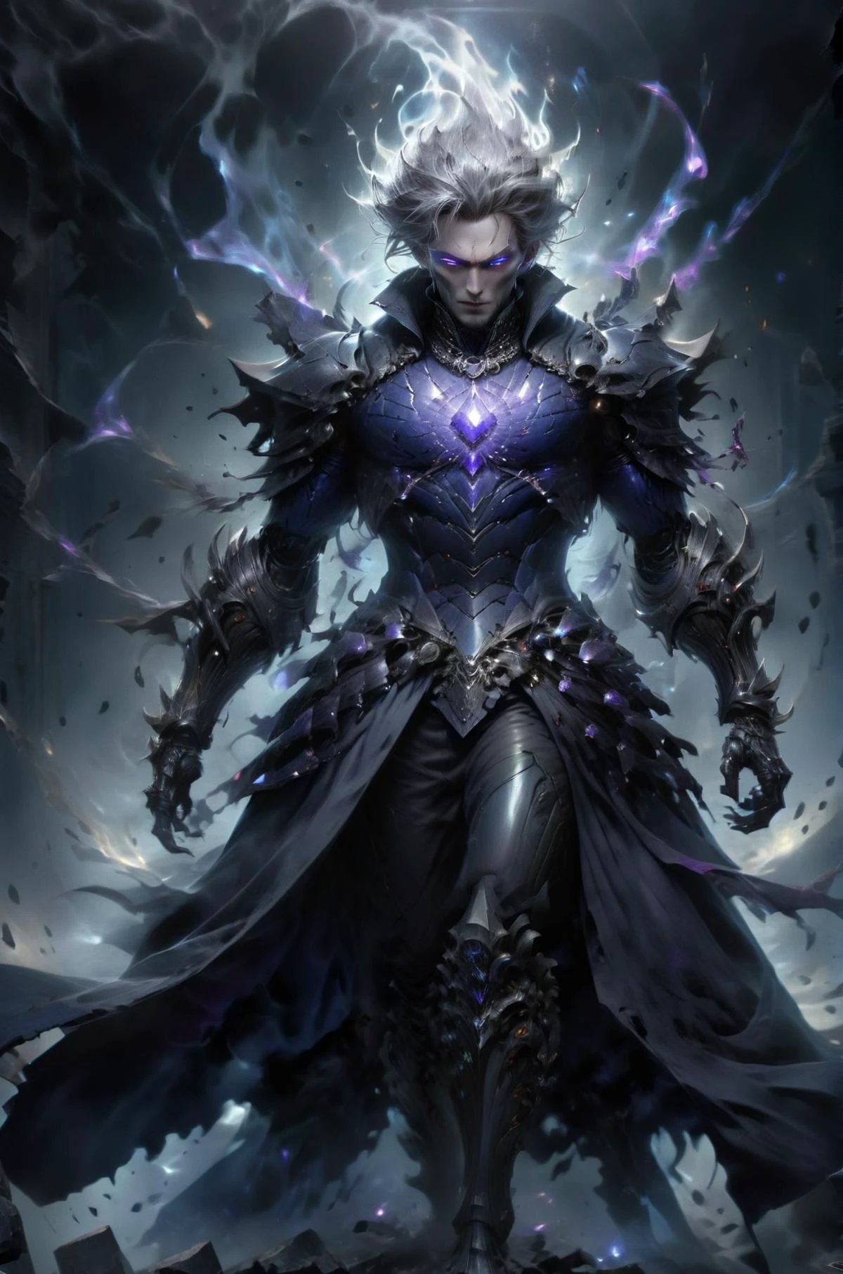 horror-themed breathtaking full body shot of a powerful warlock concentrating all their energy to cast the ultimate spell, <lora:Envy9000XL01:0.8> <lora:herocoolstyle:0.6> <lora:GeorgianStyleLocal:0.6> GeorgianStyle <lora:sapphicraft:0.7> sapphicraft, spc1 <lora:xl_more_art-full_v1:0.3>, masterpiece, award-winning, professional, highly detailed, eerie, unsettling, dark, spooky, suspenseful, grim, highly detailed