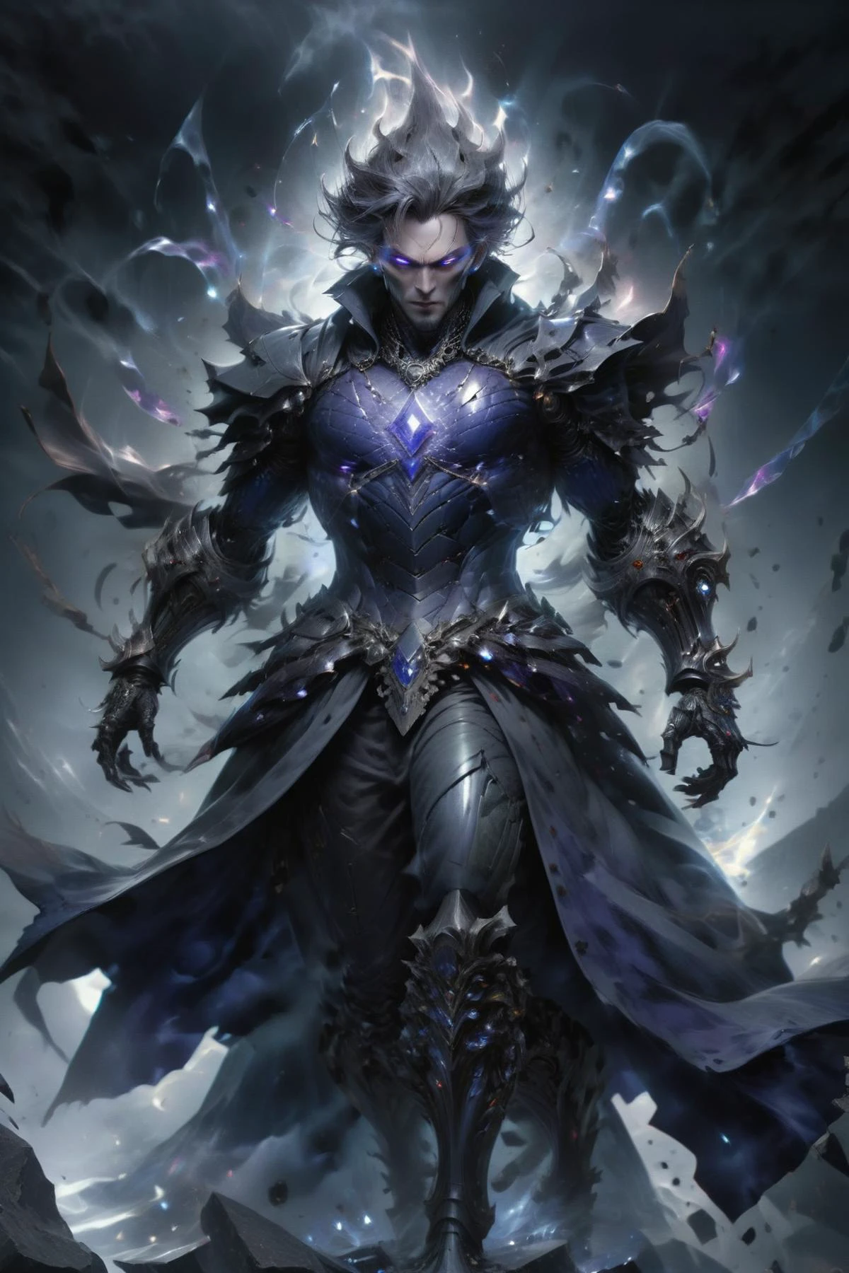 horror-themed breathtaking full body shot of a powerful warlock concentrating all their energy to cast the ultimate spell, <lora:Envy9000XL01:0.9> <lora:herocoolstyle:0.5> <lora:GeorgianStyleLocal:0.6> GeorgianStyle <lora:sapphicraft:1> sapphicraft, spc1 <lora:xl_more_art-full_v1:0.3>, masterpiece, award-winning, professional, highly detailed, eerie, unsettling, dark, spooky, suspenseful, grim, highly detailed