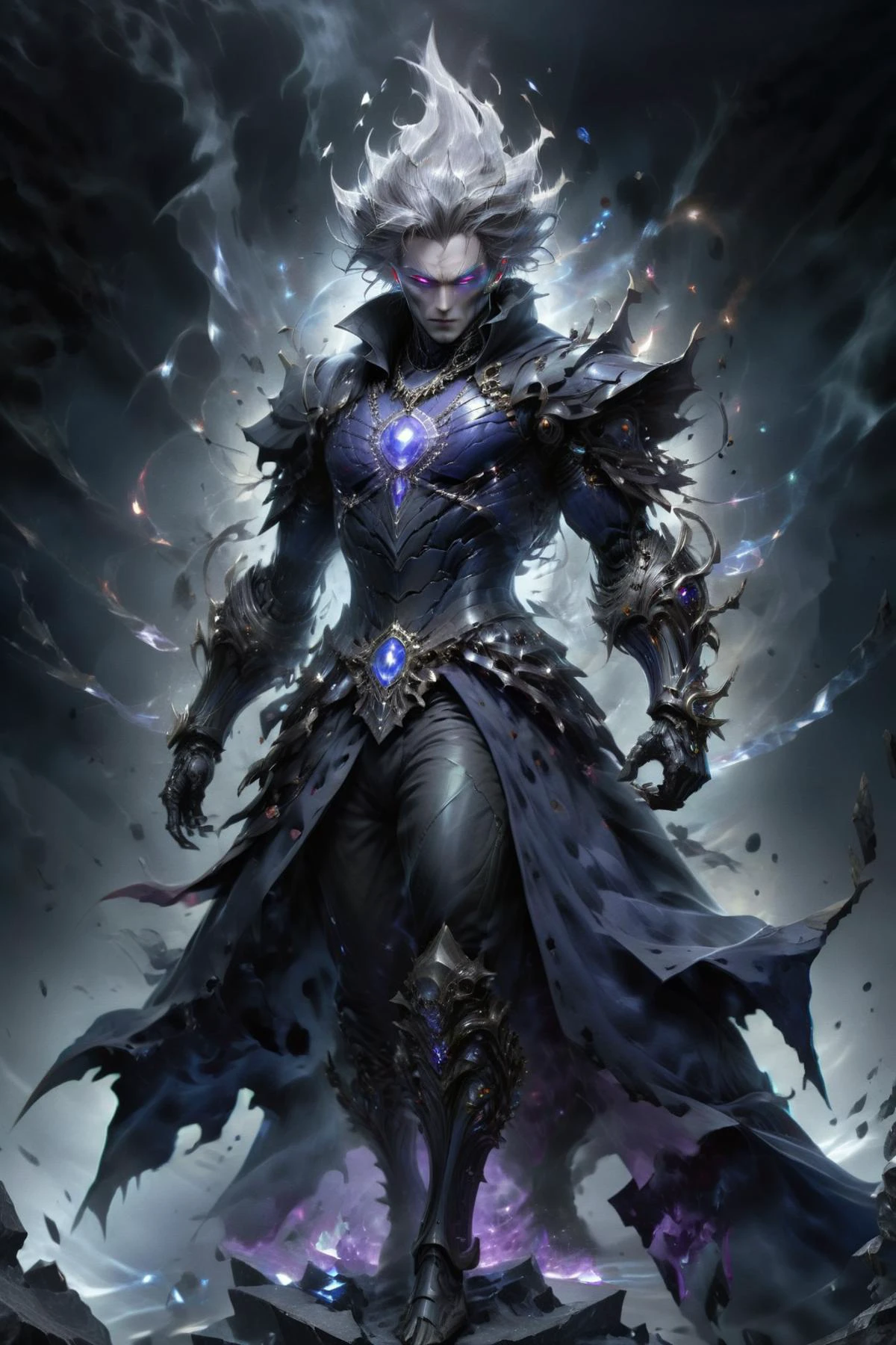 horror-themed breathtaking full body shot of a powerful warlock concentrating all their energy to cast the ultimate spell, <lora:Envy9000XL01:0.9> <lora:herocoolstyle:0.5> <lora:GeorgianStyleLocal:0.6> GeorgianStyle <lora:sapphicraft:0.8> sapphicraft, spc1 <lora:xl_more_art-full_v1:0.4>, masterpiece, award-winning, professional, highly detailed, eerie, unsettling, dark, spooky, suspenseful, grim, highly detailed