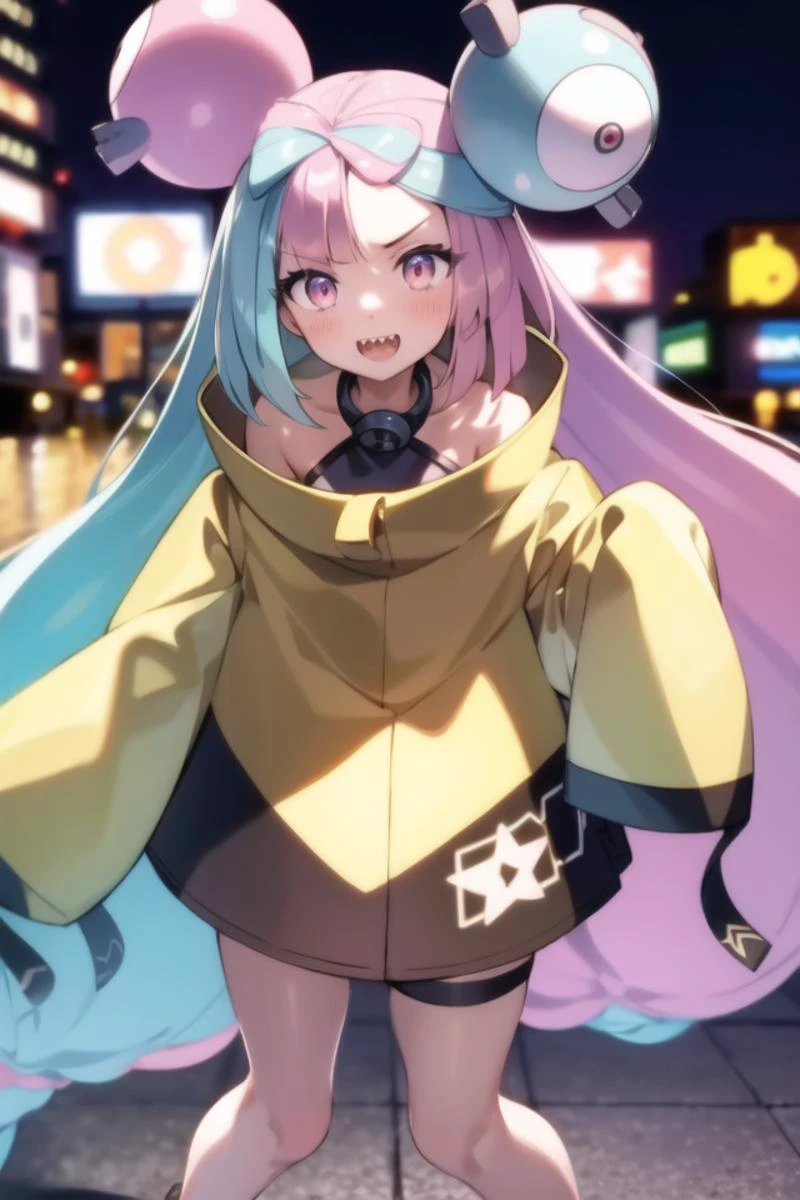<lora:ionoPokemon_v10:1>
(8k, raw photo, best quality, masterpiece), good anatomy,
1girl, solo, full body, iono, ionojacket, empire state building, cute, beatiful, standing on one leg, pink eyes, open mouth, from above, street, tokyo, upper body, pleased, close-up, extremely detailed face, sharp teeth,
professional lighting, light from viewer,