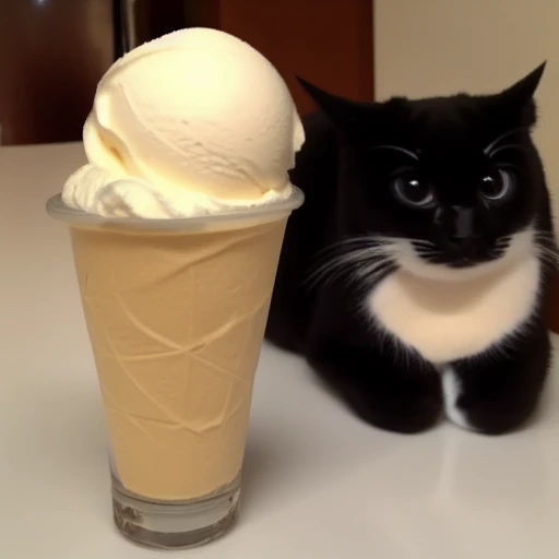 maxwell the cat made of ice cream