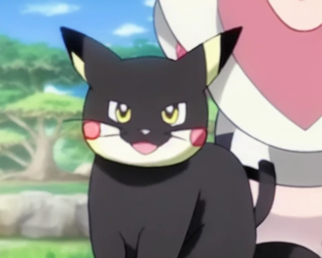 Maxwell the cat in the Pokemon anime