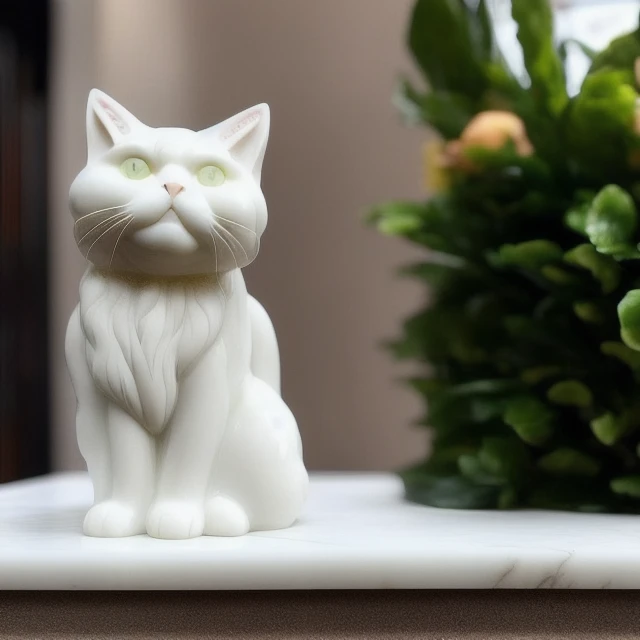 (A Glossy marble statue of MAXWELL THE CAT made of gold, ivory and onyx, with (shiny eyes made of emerald gemstone:1.0) and glossy fur by GOLDENGLASS :1.1) , stretching his legs on a marble pillar, starring in the role of (Pokemodel:1)