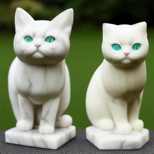 (A Glossy marble statue of MAXWELL THE CAT made of gold, ivory and onyx, with (shiny eyes made of precious emerald gemstone:1.0) and glossy fur by GOLDENGLASS :1.1) , stretching his legs on a marble pillar, starring in the role of (Pokemodel:1)